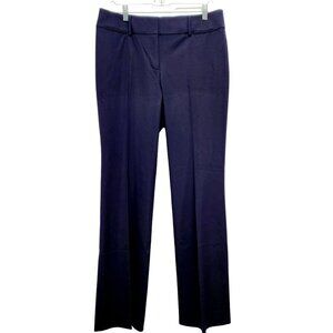 Ann Taylor Loft dress Pants Women's Mid Rise Navy Blue Straight Leg Size 8T New